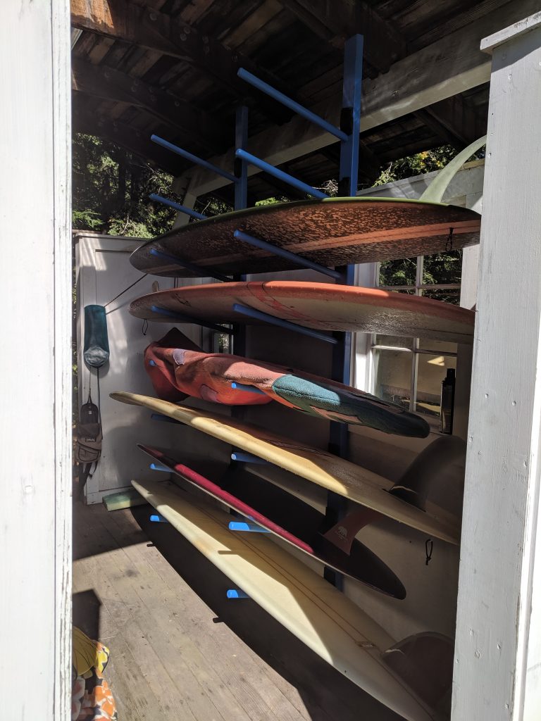 New surf rack image - installed.